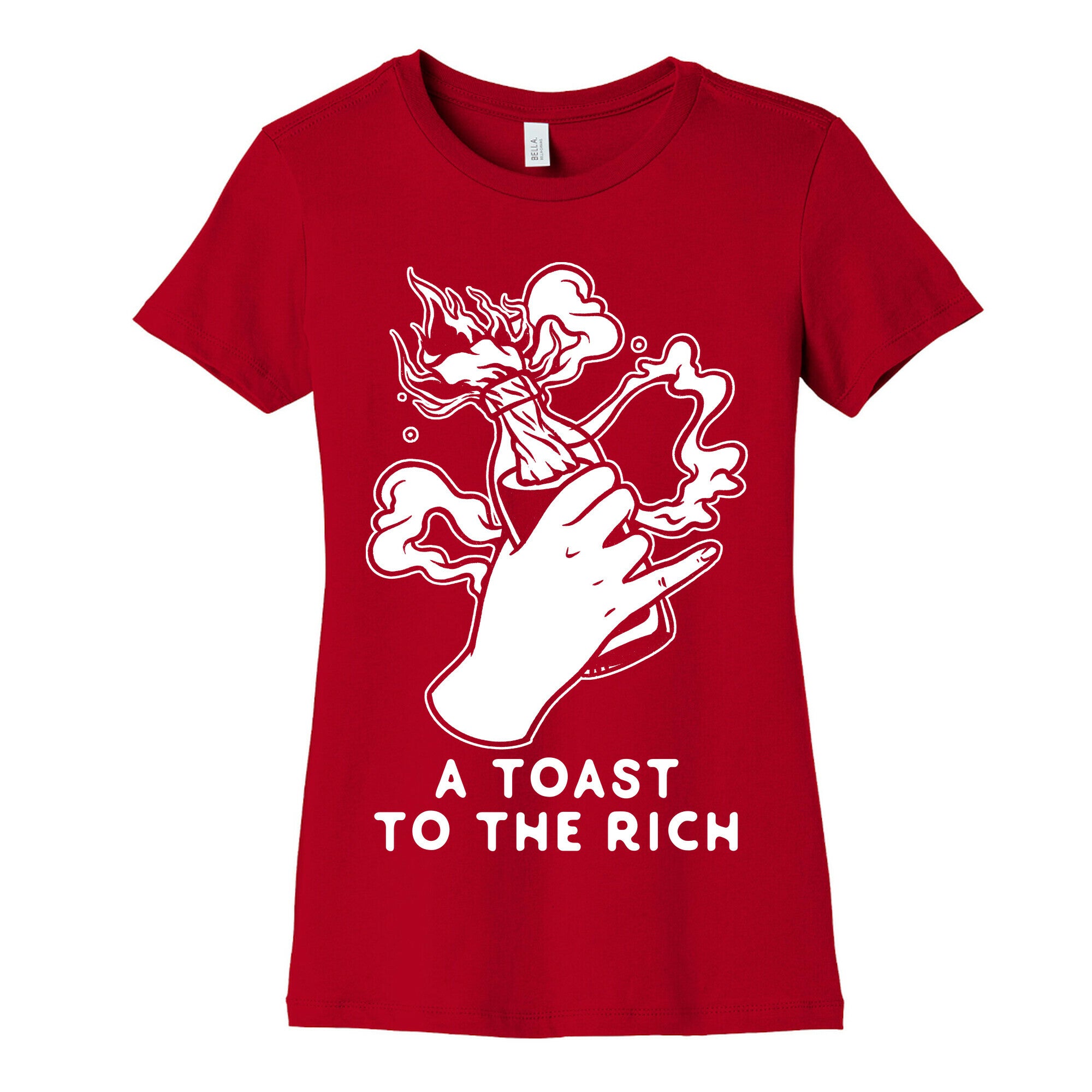 A Toast To The Rich Women's Cotton Tee